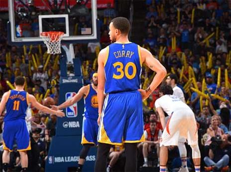 0:4 לגולדן סטייט על אוקלהומה סיטי העונה (Getty)