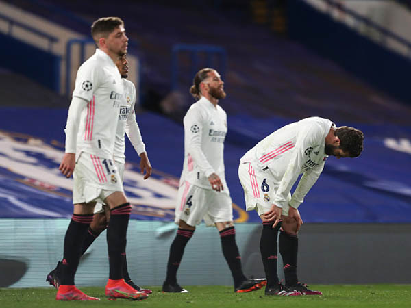 רוב שחקני ריאל כאבו את ההדחה (GETTY)