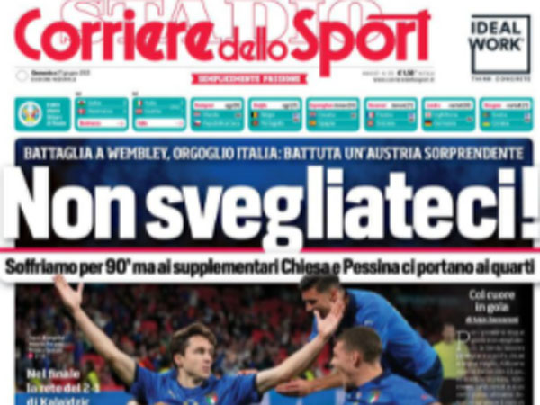 "אל תעירו אותנו" (קוריירה דלו ספורט)