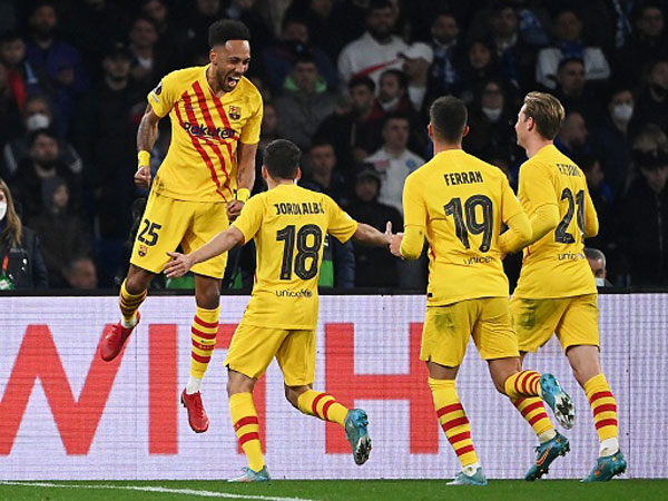שחקני ברצלונה חוגגים. היום שלהם (Getty)