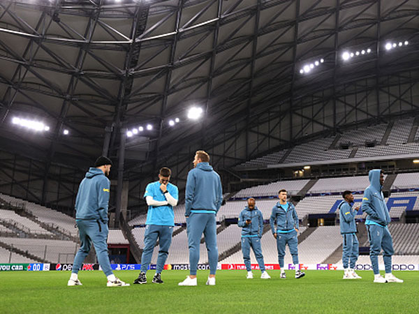 שחקני טוטנהאם מתאמנים בוולודרום (Tottenham Hotspur FC/Tottenham Hotspur FC via Getty Images)