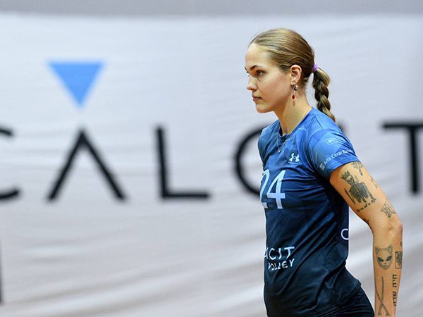 קירשנבאום. נכנסה לשגרה (צילום: איגוד הכדורעף)