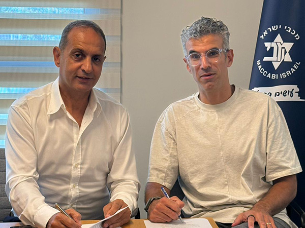 מנכ“ל מכבי ישראל נאור גלילי מנכ“ל אנרג`ים-בשגל אבישי פריז (צילומים: אגם לוי, מכבי ישראל)