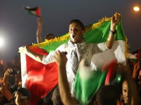 החגיגות נמשכו כל הלילה (GETTYIMAGES)
