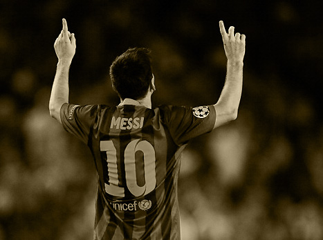 מסי. על ראש היבשת (gettyimages)