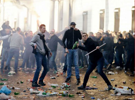 צפו במהומות (gettyimages)