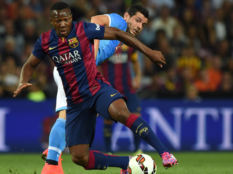 טראורה במדי בארסה. לקטאלונים אופציה לקנות אותו בחזרה (Getty)