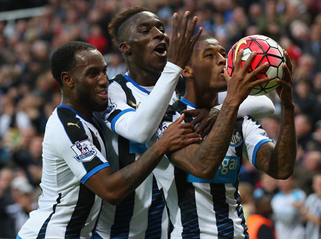 בפוזה שמחה, לראשונה העונה. ניוקאסל בטירוף (getty)