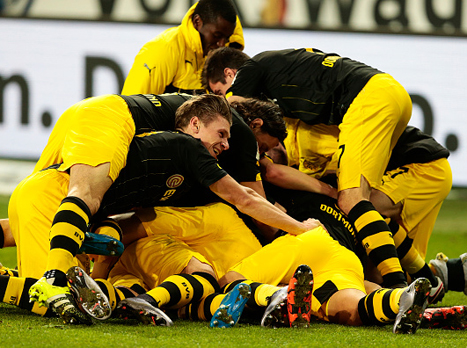 הקבוצה של טוכל אחרי הדרמה בוולפסבורג (getty)