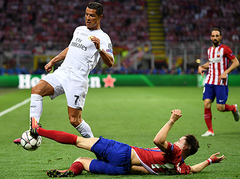 רונאלדו לא הורגש במחצית הראשונה (gettyimages)