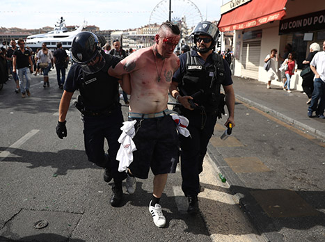 חוליגנים שנדבקו לספורט ולא ספורט שנוטה לאלימות (gettyimages)