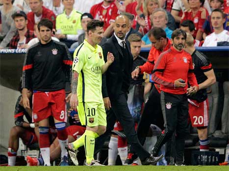 שוב אחד נגד השני. פפ ומסי (Getty)