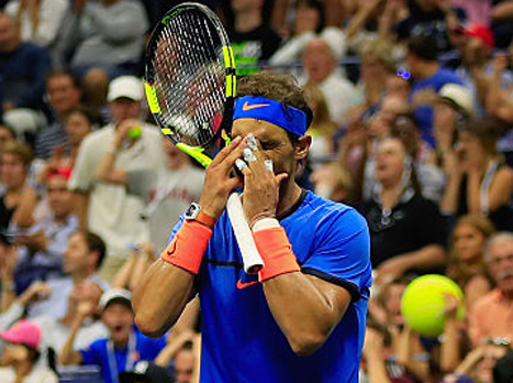 נדאל מעכל את ההדחה. השנה הקשה בקריירה שלו (getty)