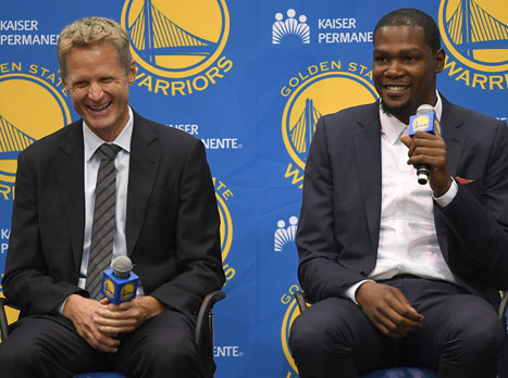 קר עם דוראנט. הסרקזם הזה כבר לא מצחיק (gettyimages)