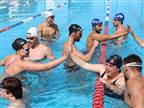 אימון לנבחרת השחייה והספיישל אולימפיקס