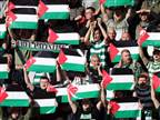 נגד עבדה: מאות דגלי פלסטין ביציעי סלטיק
