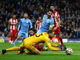 אתלטיקו מדריד ביטלה לחלוטין את משחק ההתקפה של מנצ'סטר סיטי (GETTY)