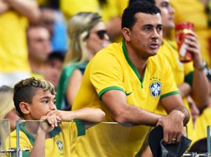 נשבר להם הלב. אוהדי ברזיל (gettyimages)