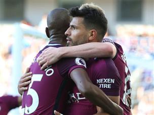 אבל במחצית השנייה האיכות דיברה. אגוארו סידר את השער הראשון (Getty)