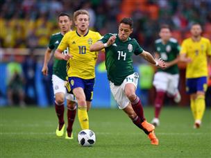 צ'יצ'אריטו ופורסברג. שבדיה שלטה ללא עוררין (GETTY)