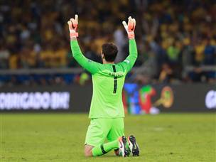 עדיין לא ספג בטורניר. אליסון (getty)