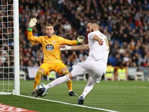 ריאל הגיעה למצבים וניסתה להשוות, אך ירדה להפסקה בפיגור (getty)