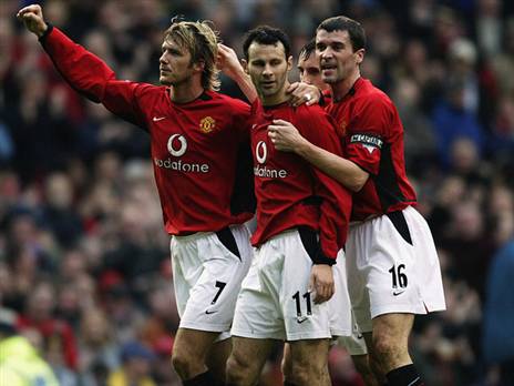 שמר אמונים. גיגס עם קין ובקהאם (GETTYIMAGES)