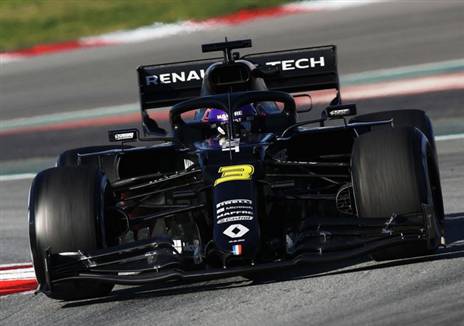 דניאל ריקרדו במבחנים עם קבוצת רנו בפברואר האחרון באוסטרליה