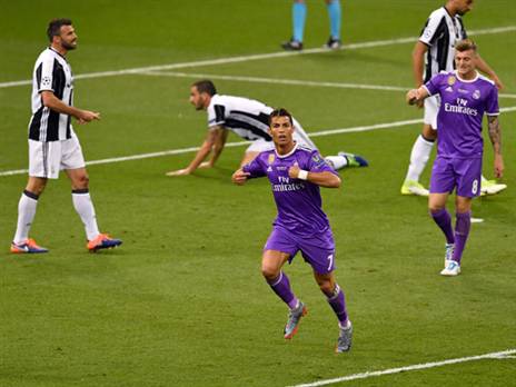 רונאלדו. בפעם האחרונה שיובנטוס ספגה רביעייה, הוא היה אחראי לזה (Getty)