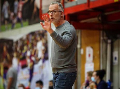 גלעד כץ. השחקניות שלו נתנו פייט מרשים (באדיבות מנהלת ליגת העל לנשים בכדורסל)