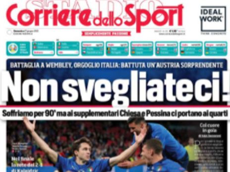 "אל תעירו אותנו" (קוריירה דלו ספורט)