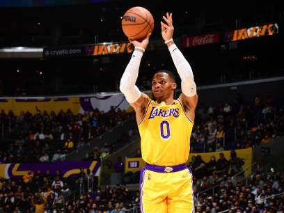 חוסר היכולת שלו לקלוע מבחוץ מהווה בעיה. ווסטברוק (GETTY)