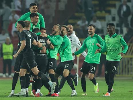 הישג שהיינו זקוקים לו. חיפה חוגגת ליגת אלופות (getty)