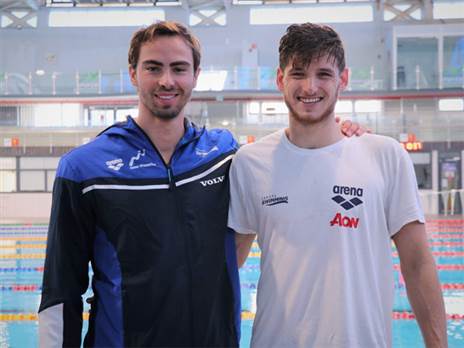 מתכוננים לאליפות העולם. טומרקין וחרותי (איגוד השחייה)