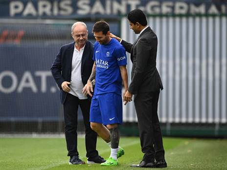 הצליחו במשימה להשאיר אותו בבית. קמפוס, אל חלאייפי ומסי (getty)