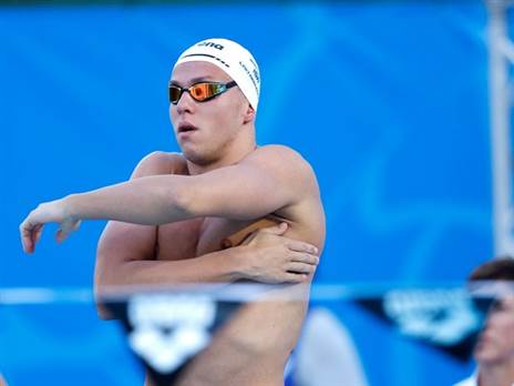 מיכאל לייטרובסקי באליפות אירופה הקודמת | צילום: סימונה קסטרווילארי, באדיבות איגוד השחייה