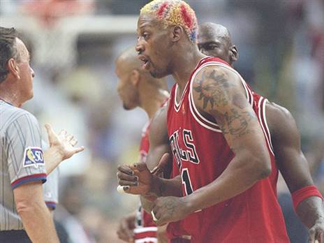 “אתה לא רוצה לכתוב מה רודמן עושה על המגרש אלא על המעטפת שלו“ (Getty)