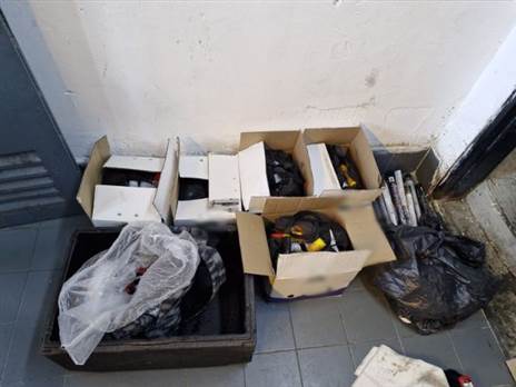 הפירוטכניקה שנתפסה (דוברות המשטרה)