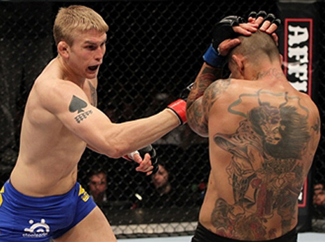 יש MMA בשבדיה. גוסטפסון מביס את טיאגו (gettyimages)