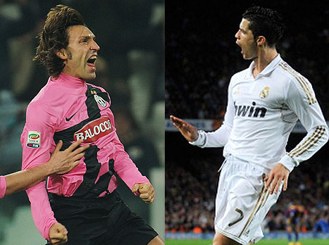 פירלו וכריסטיאנו, ראש בראש בלאס וגאס (gettyimages)