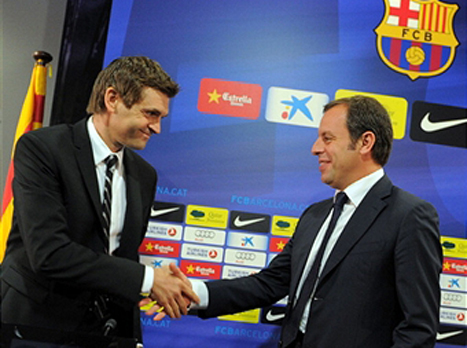 וילאנובה ורוסיי. עידן חדש בברצלונה יצא רשמית לדרך (GETTYIMAGES)