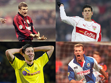 עם כיוון השעון: גומז, שירר, לבנדובסקי ושבצ'נקו (gettyimages)