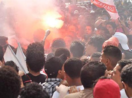 ההפגנה הסוערת של אוהדי זמאלק נגמרה רע (gettyimages)