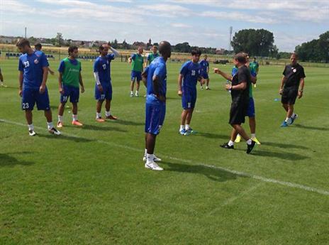 מתכוננים למבחחן ביום ראשון (הפועל ב"ש, האתר הרשמי)