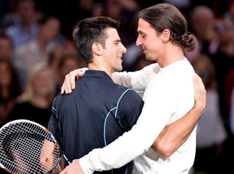 דיוקוביץ' וזלאטן. מפגש פסגה (gettyimages)