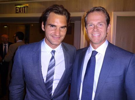 אדברג יחזיר את פדרר לחיים? (צילום: הטוויטר של רוג'ר פדרר)