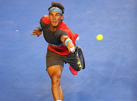 ונדאל גם לקח את המערכה השלישית עם 3:6