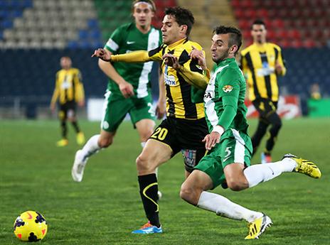 פלאח וז'ונס. הבלם שוב עלה לירוקים בנקודות (אלן שיבר)