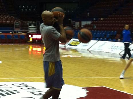 היקמן, מהאסים של משחק 1 (צילום: האתר הרשמי של מכבי ת"א)