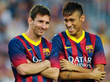 מסי וניימאר, ייצרו יחד עם סוארס שלישיה קדמית מפחידה (GETTYIMAGES)